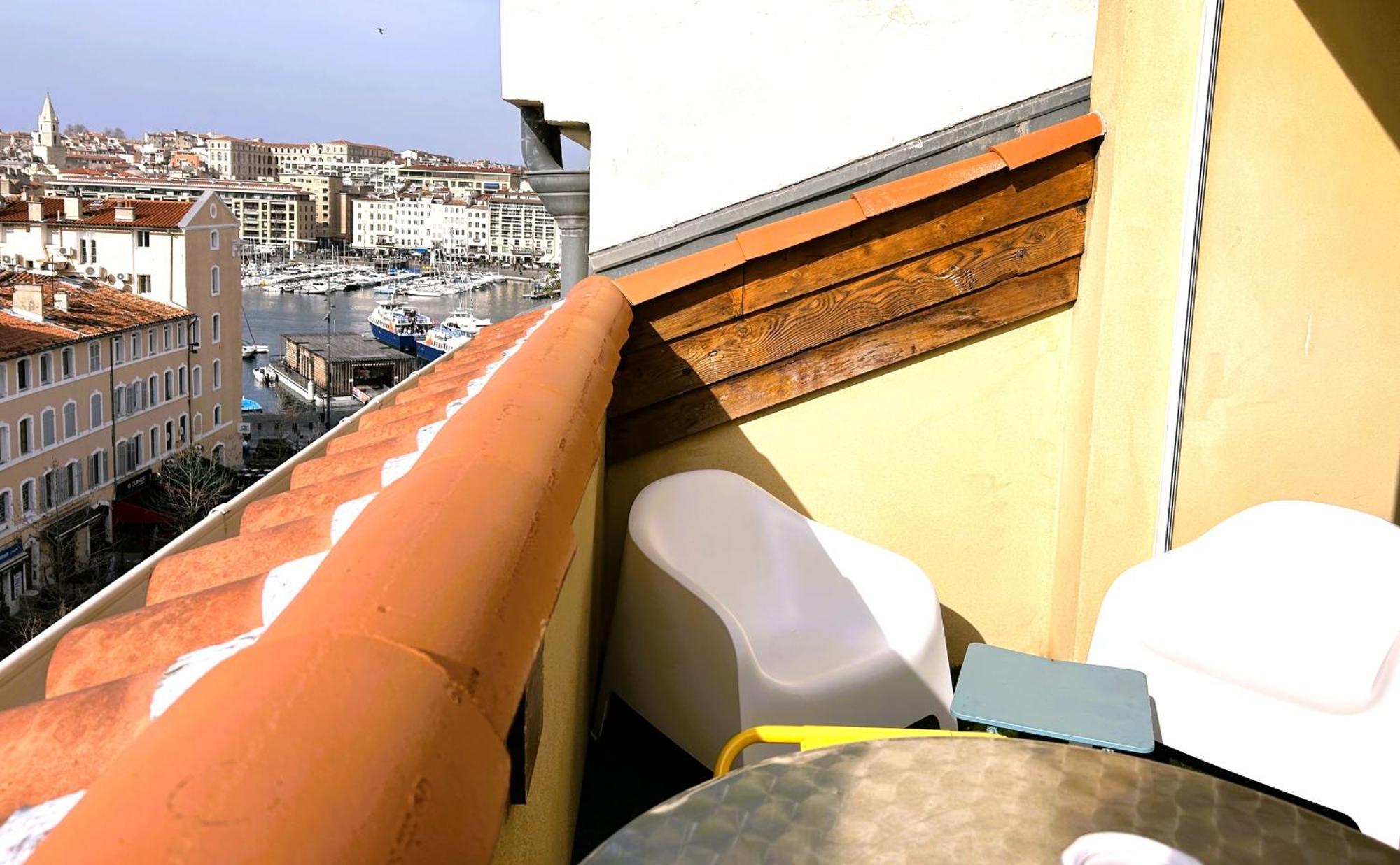 马赛Loft Moderne Vue Vieux Port Terrasse Rooftop公寓 外观 照片